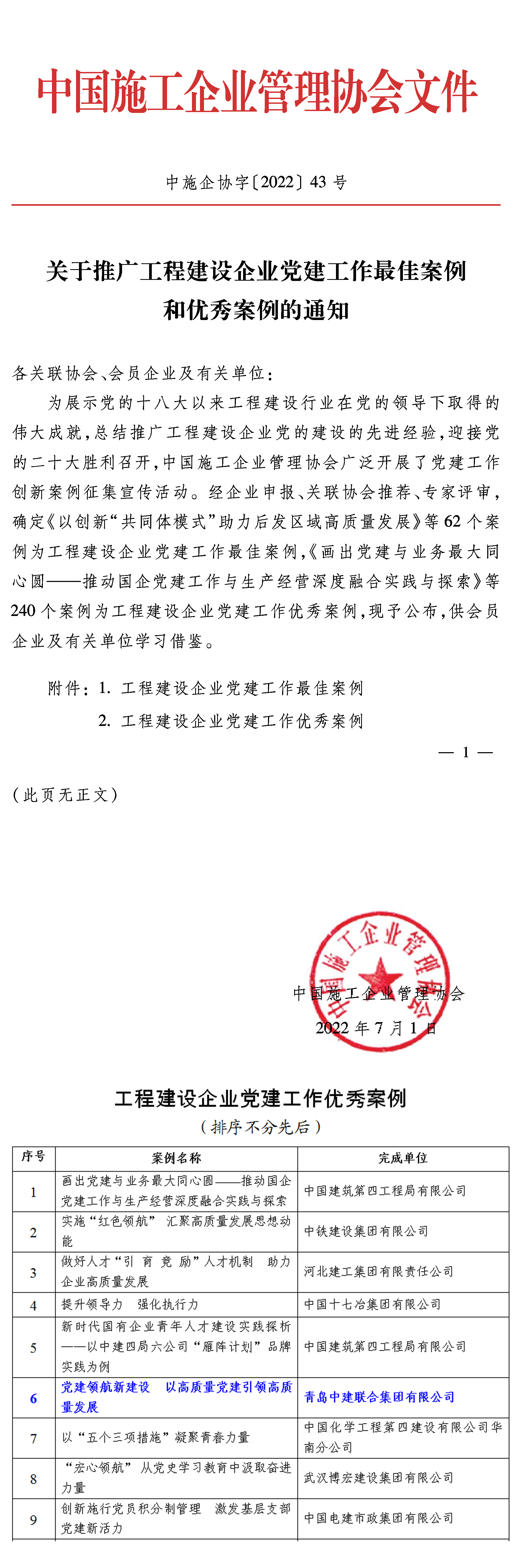 萬(wàn)山磅礴，黨為主峰|中建聯(lián)合堅(jiān)持以高質(zhì)量黨建引領(lǐng)企業(yè)發(fā)展(圖1)