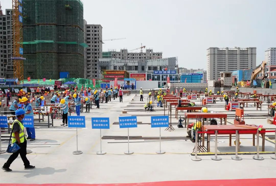 以賽促訓，匠心筑城|中建聯(lián)合承辦嶗山區(qū)第十六屆“中建聯(lián)合杯”建筑業(yè)職業(yè)技能大賽(圖4)