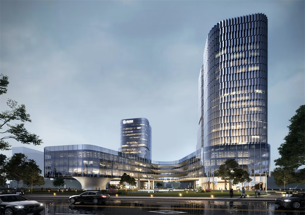 中建聯(lián)合青島地鐵紅島線網(wǎng)運(yùn)營控制中心項(xiàng)目喜封金頂(圖4)